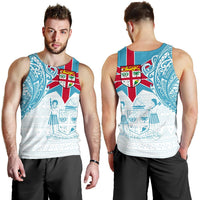 Fiji Polynesian Men's Tank Top - Fiji Flag with Coat of Arms - Polynesian Pride