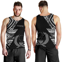 Pohnpei Men's Tank Top - Micronesian Pattern Flash Black - Polynesian Pride