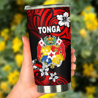 Mate Ma'a Tonga Rugby Tumbler Polynesian Unique Vibes - Red - Polynesian Pride