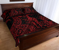 Hawaii Polynesian Quilt Bed Set - Hula Girl Red - Polynesian Pride