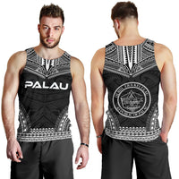 Palau Men's Tank Top - Polynesian Chief Black Version - Polynesian Pride
