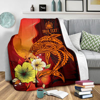 Samoa Premium Blankets - Tribal Tuna Fish - Polynesian Pride
