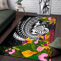 New Caledonia Area Rug - Seal Spiral Polynesian Patterns - Polynesian Pride