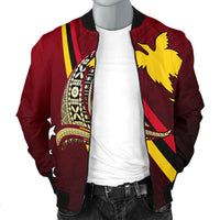 Papua New Guinea Men Bomber Jacket - Sailing Style - Polynesian Pride