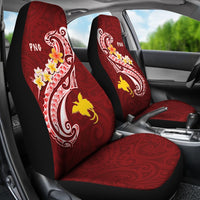 Papua New Guinea Car Saet Covers - PNG Seal Polynesian Patterns Plumeria - Polynesian Pride