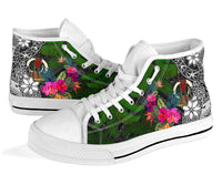 Vanuatu High Top Shoes - Turtle Plumeria Banana Leaf - Polynesian Pride
