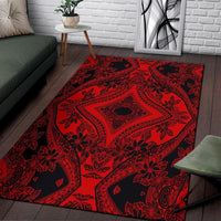 Hawaii Area Rug Polynesian Plumeria Mix AH - Polynesian Pride