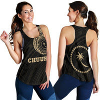 Chuuk Micronesia Tattoo Racerback Tank A7 Black - Polynesian Pride