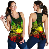 Marshall Islands Polynesian Women Tank Top Map Reggae - Polynesian Pride