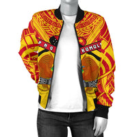 Papua New Guinea Rugby Women Bomber Jacket PNG - The Kumuls - Polynesian Pride