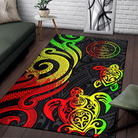 Palau Area Rug - Reggae Tentacle Turtle - Polynesian Pride