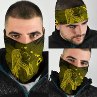 Hawaii Hula Girl Hibiscus Map Polynesian Bandana 3 - Pack - Yellow - Polynesian Pride