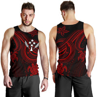 Kosrae Men's Tank Top - Red Turtle - Polynesian Pride