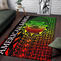 American Samoa Area Rug - AS Seal Rocket Style (Reggae) - Polynesian Pride