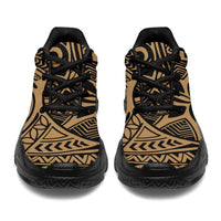 Polynesian Hawaiian Style Tribal Tattoo Gold Chunky Sneakers - Polynesian Pride