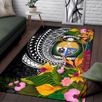 Nauru Area Rug - Seal Spiral Polynesian Patterns - Polynesian Pride