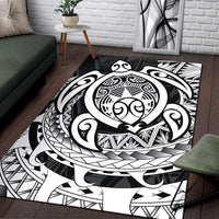Hawaii Polynesian Turtle Rug - White - Polynesian Pride