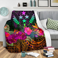 Kosrae Premium Blanket - Summer Hibiscus - Polynesian Pride