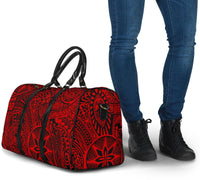 Polynesian Hawaiian Style Tribal Tattoo Red Hawaii Travel Bag - Polynesian Pride