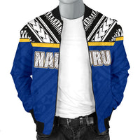 Nauru Men's Bomber Jacket - Polynesian Design - Polynesian Pride