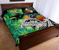 Kanaka Maoli (Hawaiian) Quilt Bed Set, Polynesian Pineapple Banana Leaves - Polynesian Pride