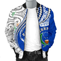 Pohnpei Men's Bomber Jacket Kanaloa Tatau - Polynesian Pride