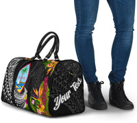 Guam Travel Bag - Custom Personalised Seal Spiral Polynesian Patterns - Polynesian Pride