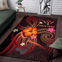 Kosrae Polynesian Personalised Area Rug - Legend of Kosrae (Red) - Polynesian Pride