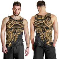 Polynesian Tank Top (Men) - Polynesian Golden Turtle - Polynesian Pride