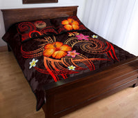 American Samoa Polynesian Quilt Bed Set - Legend of American Samoa (Red) - Polynesian Pride