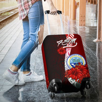 Federated States Of Micronesia Luggage Covers - Coat Of Arm With Hibiscus - Polynesian Pride