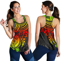 Polynesian Women's Racerback Tank - Polynesian Reggae Turtle - Polynesian Pride