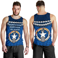 Northern Mariana Islands Polynesian Men Tank Top - Vibes Version - Polynesian Pride