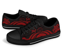Palau Low Top Canvas Shoes - Red Tentacle Turtle - Polynesian Pride