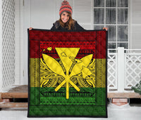 Hawaii Polynesian Kanaka Maoli Premium Quilt - Polynesian Pride