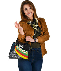 Polynesian Hawaii Shoulder Handbag - Kanaka Maoli With Plumeria Style - Polynesian Pride