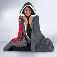 Hawaii Turtle Hibiscus Polynesian Hooded Blanket - Khoi Style - AH - Polynesian Pride