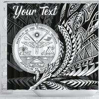 Marshall Islands Shower Curtains - Custom Personalised Wings Style - Polynesian Pride