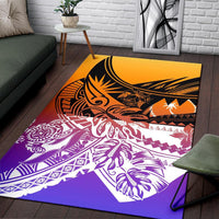 Chuuk Area Rug - Tribal Jungle Pattern - Polynesian Pride