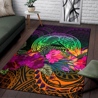 American Samoa Area Rug - Summer Hibiscus - Polynesian Pride