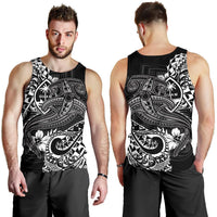 Guam Polynesian Men's Tank Top - White Shark Polynesian Tattoo - Polynesian Pride