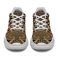 Polynesian Kakau Turtle Gold Chunky Sneakers - Polynesian Pride