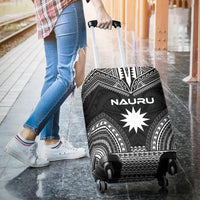 Nauru Polynesian Chief Luggage Cover - Black Version - Polynesian Pride
