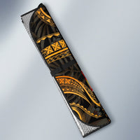 Tuvalu Auto Sun Shades - Gold Plumeria - Polynesian Pride
