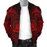 Samoa Polynesian Men's Bomber Jacket - Samoa Red Seal - Polynesian Pride