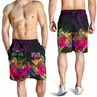 Fiji Men's Shorts - Summer Hibiscus - Polynesian Pride