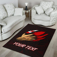 Tonga Personalised Area Rug - Tonga In Me (Red) - Polynesian Pride