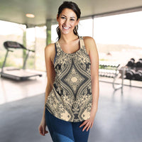 Polynesian Plumeria Mix Gray Women's Racerback Tank Top - Polynesian Pride