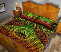 Polynesian American Samoa Quilt Bed Set - Reggae Vintage Polynesian Patterns - Polynesian Pride