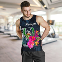 Pohnpei Micronesia Men's Tank Top - Tropical Flower - Polynesian Pride